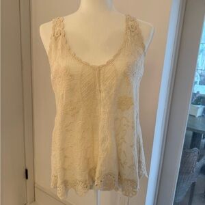 Elegant Cream Lace Women’s Top